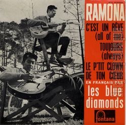 [Pochette de Les BLUE DIAMONDS - « Ramona » (Les FRANCOPHILES)]
