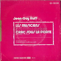 [Pochette de Les musiciens (Jean-Guy RUFF) - verso]
