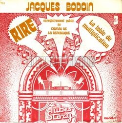 [Pochette de La table de multiplication (Jacques BODOIN)]