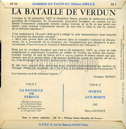 [Pochette de La bataille de Verdun (DOCUMENT) - verso]