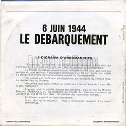 [Pochette de Diorama d’Arromanches - 6 juin 1944, le dbarquement (DOCUMENT) - verso]
