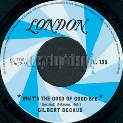 [Pochette de What’s the good of good-bye (Gilbert BCAUD)]