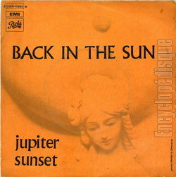 [Pochette de Back in the sun (JUPITER SUNSET)]