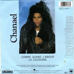 [Pochette de Comme quand l’amour (CHANAL) - verso]