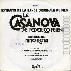 [Pochette de Le Casanova de Federico Fellini (B.O.F.  Films )]