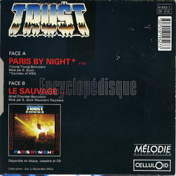 [Pochette de Paris by night (TRUST) - verso]