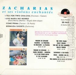 [Pochette de Tea For Two Cha-cha - N°24 (Helmut ZACHARIAS) - verso]