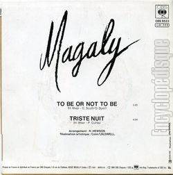 [Pochette de To be or not to be (MAGALY) - verso]
