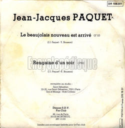 [Pochette de Le Beaujolais nouveau est arriv (Jean-Jacques PAQUET) - verso]