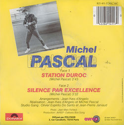 [Pochette de Station Duroc (Michel PASCAL) - verso]