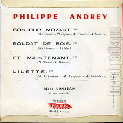 [Pochette de Bonjour Mozart (Philippe ANDREY) - verso]