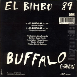 [Pochette de El Bimbo 89 (Buffalo CHAVAN) - verso]