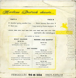 [Pochette de Another spring, another love (Marlne DIETRICH) - verso]