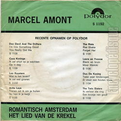 [Pochette de Romantisch Amsterdam (Marcel AMONT) - verso]