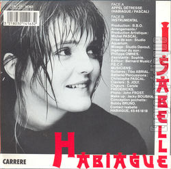 [Pochette de Appel dtresse (Isabelle HABIAGUE) - verso]