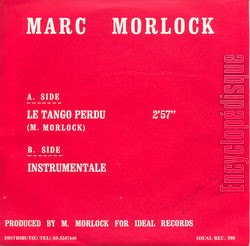 [Pochette de Le tango perdu (Marc MORLOCK) - verso]