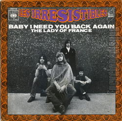 [Pochette de Baby I need you back again (Les IRRESISTIBLES)]