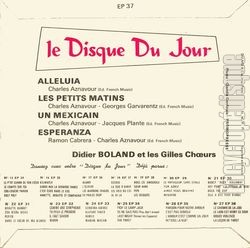 [Pochette de Le Disque du Jour N28 : Alleluia (COMPILATION) - verso]