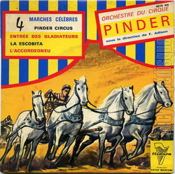 [Pochette de 4 marches clbres Pinder Circus (ORCHESTRE DU CIRQUE PINDER)]