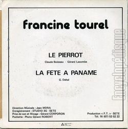 [Pochette de Le Pierrot (Francine TOUREL) - verso]