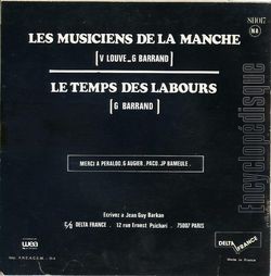 [Pochette de Les musiciens de la manche (Jean-Guy BARKAN) - verso]