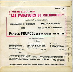 [Pochette de Franck joue Les parapluies de Cherbourg (Franck POURCEL) - verso]