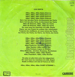 [Pochette de Les Verts (version 1980) (Les VERTS) - verso]