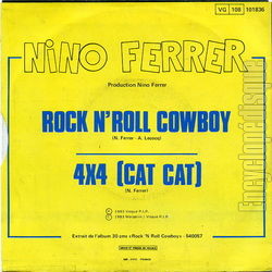 [Pochette de Rock’n’roll cow-boy (Nino FERRER) - verso]