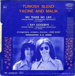 [Pochette de No tears, no lies (TURKISH BLEND (Yacine et Malik)) - verso]