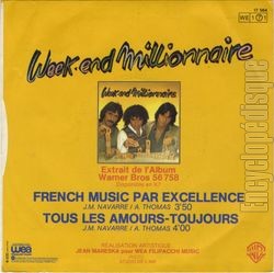 [Pochette de French music par excellence (WEEK-END MILLIONNAIRE) - verso]