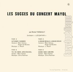 [Pochette de Les succès du Concert Mayol (Michel THÉBAULT) - verso]