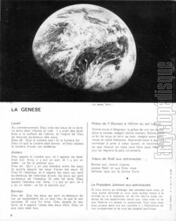 [Pochette de Spcial Sonore 27 - Apollo VIII: Terre-Lune (DOCUMENT) - verso]