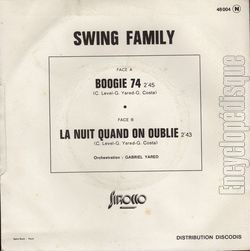 [Pochette de Boogie 74 (SWING FAMILY) - verso]