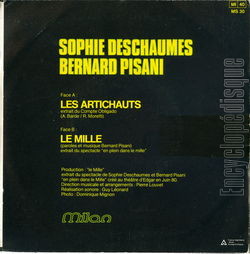[Pochette de Les artichauts (Bernard PISANI et Sophie DESCHAUMES) - verso]