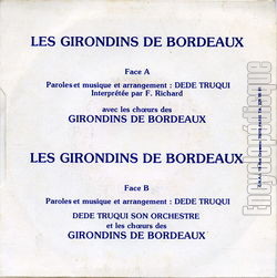[Pochette de Les Girondins de Bordeaux (Les GIRONDINS DE BORDEAUX) - verso]