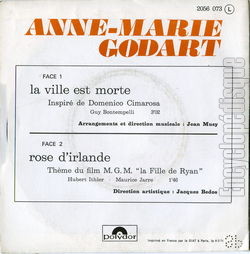 [Pochette de La ville est morte (Anne-Marie GODART) - verso]