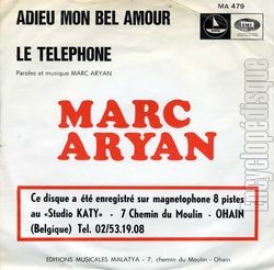 [Pochette de Adieu mon bel amour (Marc ARYAN) - verso]