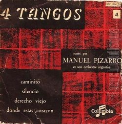 [Pochette de 4 tangos (Manuel PIZARRO)]