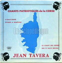 [Pochette de Chants patriotiques de la Corse (Jean TAVERA)]