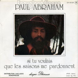 [Pochette de Si tu voulais (Pal ABRAHAM) - verso]