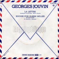 [Pochette de La lettre (Georges JOUVIN) - verso]