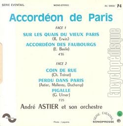 [Pochette de Accordéon de Paris (André ASTIER) - verso]
