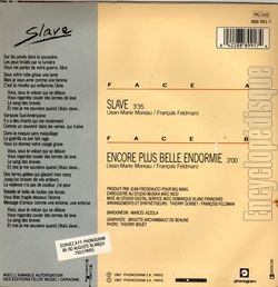 [Pochette de Slave (Franois FELDMAN) - verso]