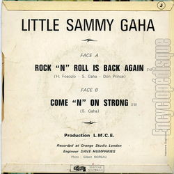 [Pochette de Rock’n’roll is back again (Little Sammy GAHA) - verso]