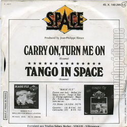 [Pochette de Tango in space (SPACE) - verso]