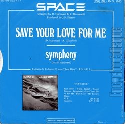 [Pochette de Save your love for me (SPACE) - verso]