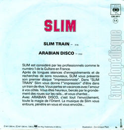 [Pochette de Slim train (SLIM) - verso]