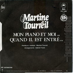 [Pochette de Mon piano et moi (Martine TOURREIL) - verso]