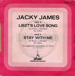 [Pochette de Liszt’s love song (Jacky JAMES) - verso]