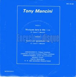 [Pochette de Musiques dans la tte (Tony MANCINI) - verso]